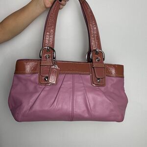 Coach Soho y2k Pink Leather Tote Bag
